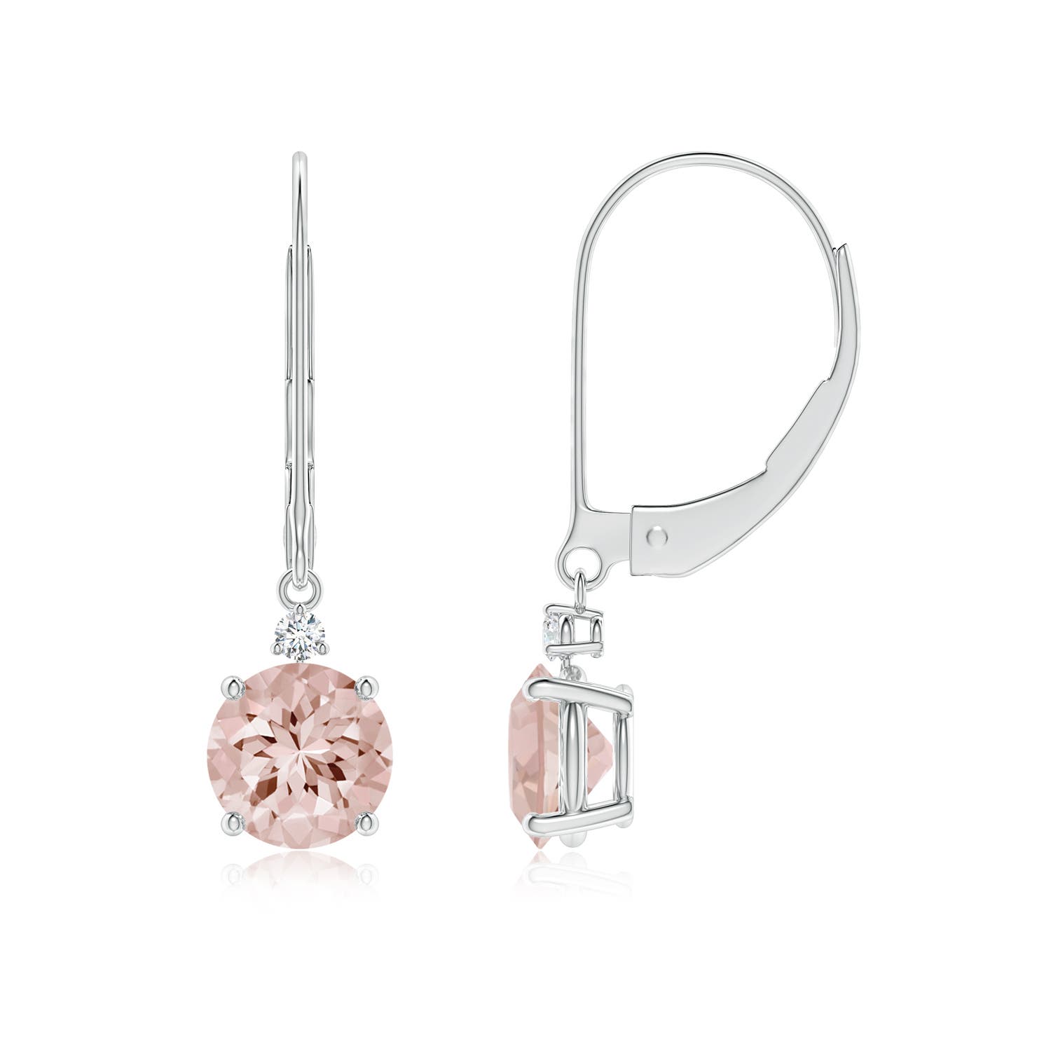 AA - Morganite / 1.44 CT / 14 KT White Gold