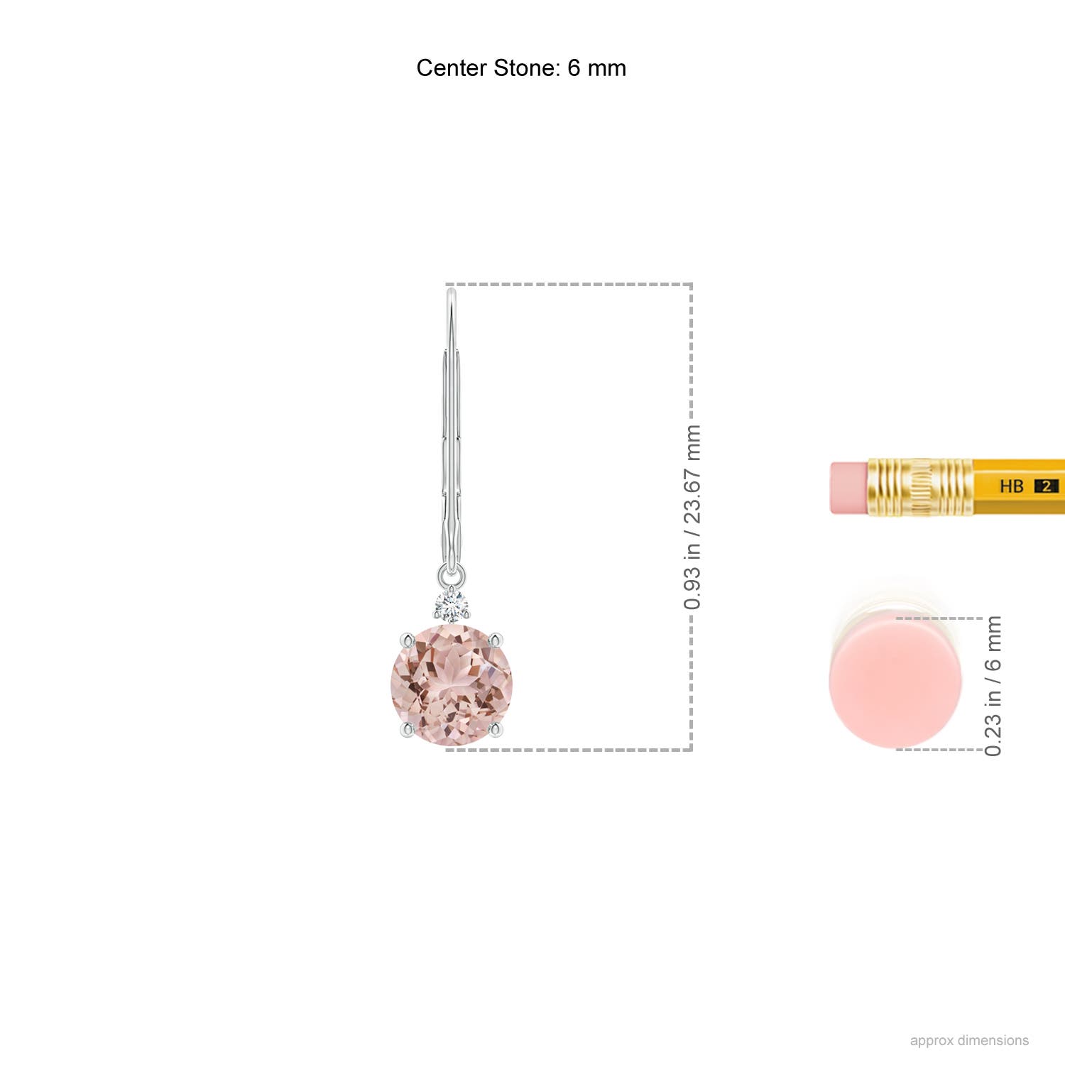 AAA - Morganite / 1.44 CT / 14 KT White Gold