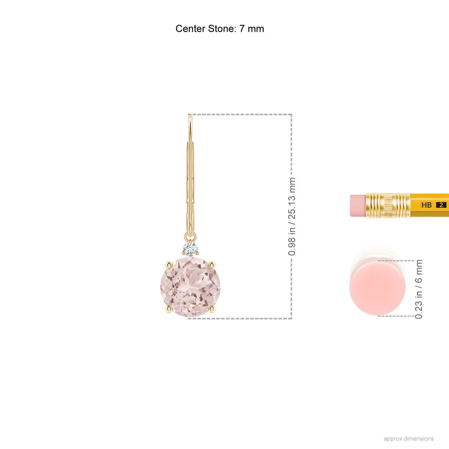 A - Morganite / 2.24 CT / 14 KT Yellow Gold