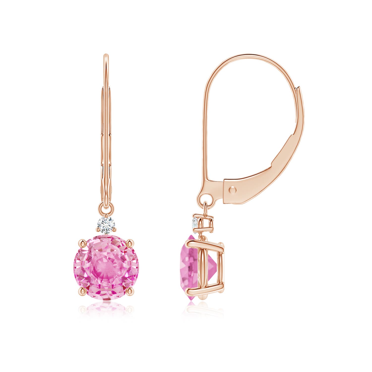 A - Pink Sapphire / 2.04 CT / 14 KT Rose Gold