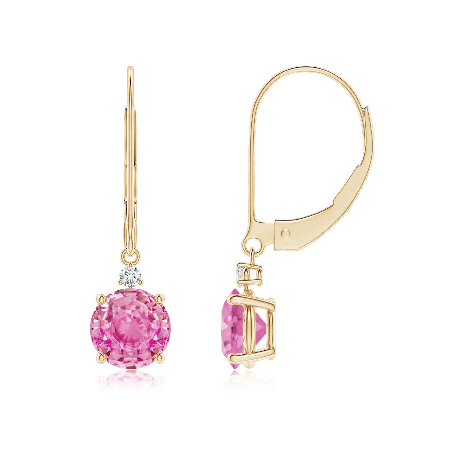 AA - Pink Sapphire / 2.04 CT / 14 KT Yellow Gold