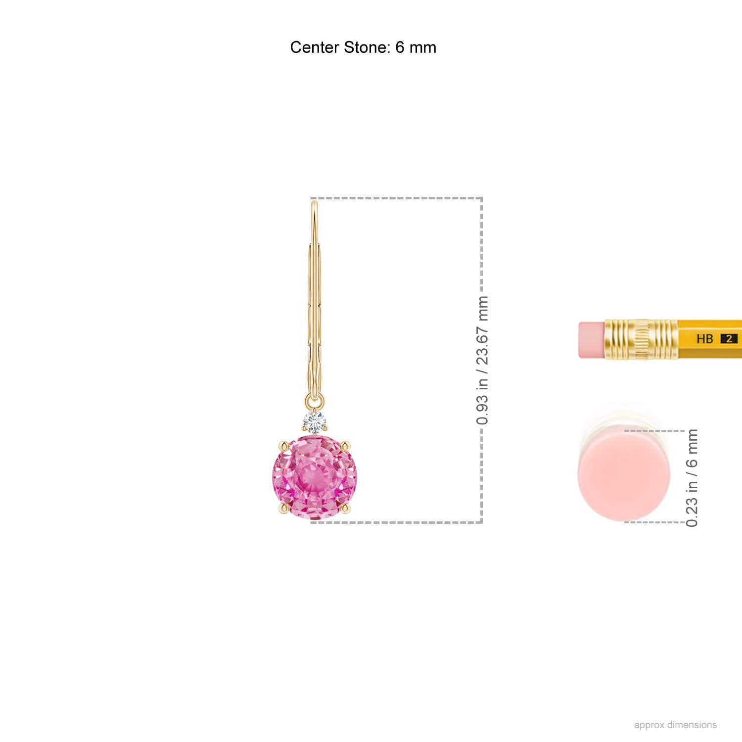 AA - Pink Sapphire / 2.04 CT / 14 KT Yellow Gold