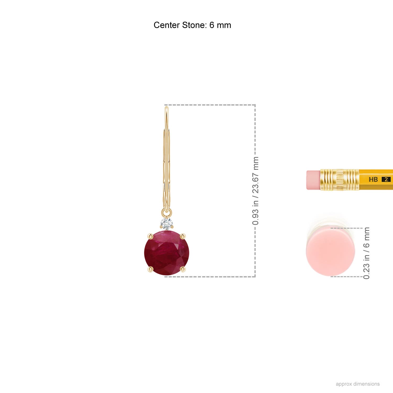 A - Ruby / 2.04 CT / 14 KT Yellow Gold