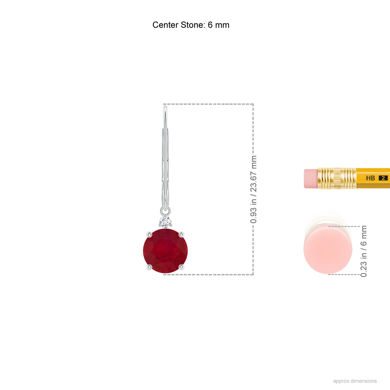 AA - Ruby / 2.04 CT / 14 KT White Gold