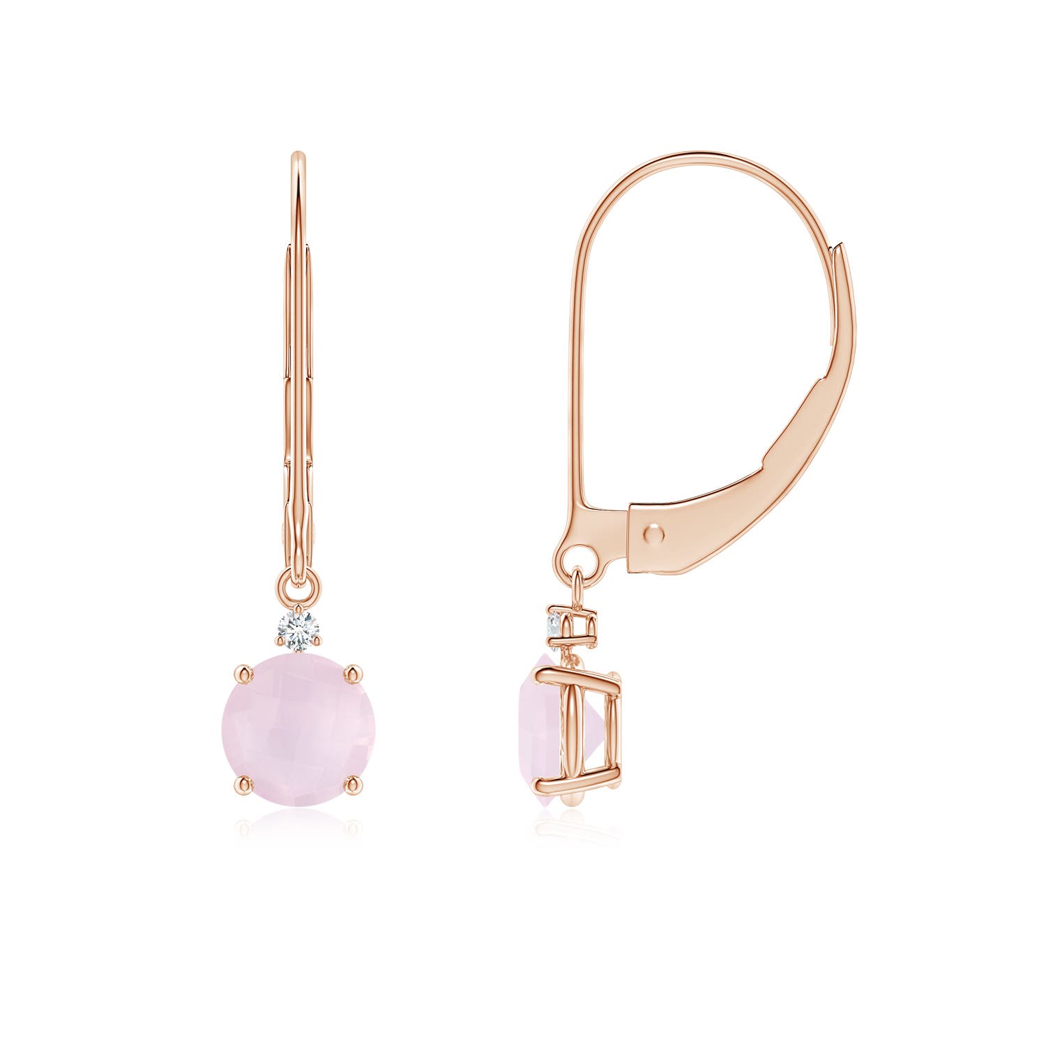 A - Rose Quartz / 1.03 CT / 14 KT Rose Gold