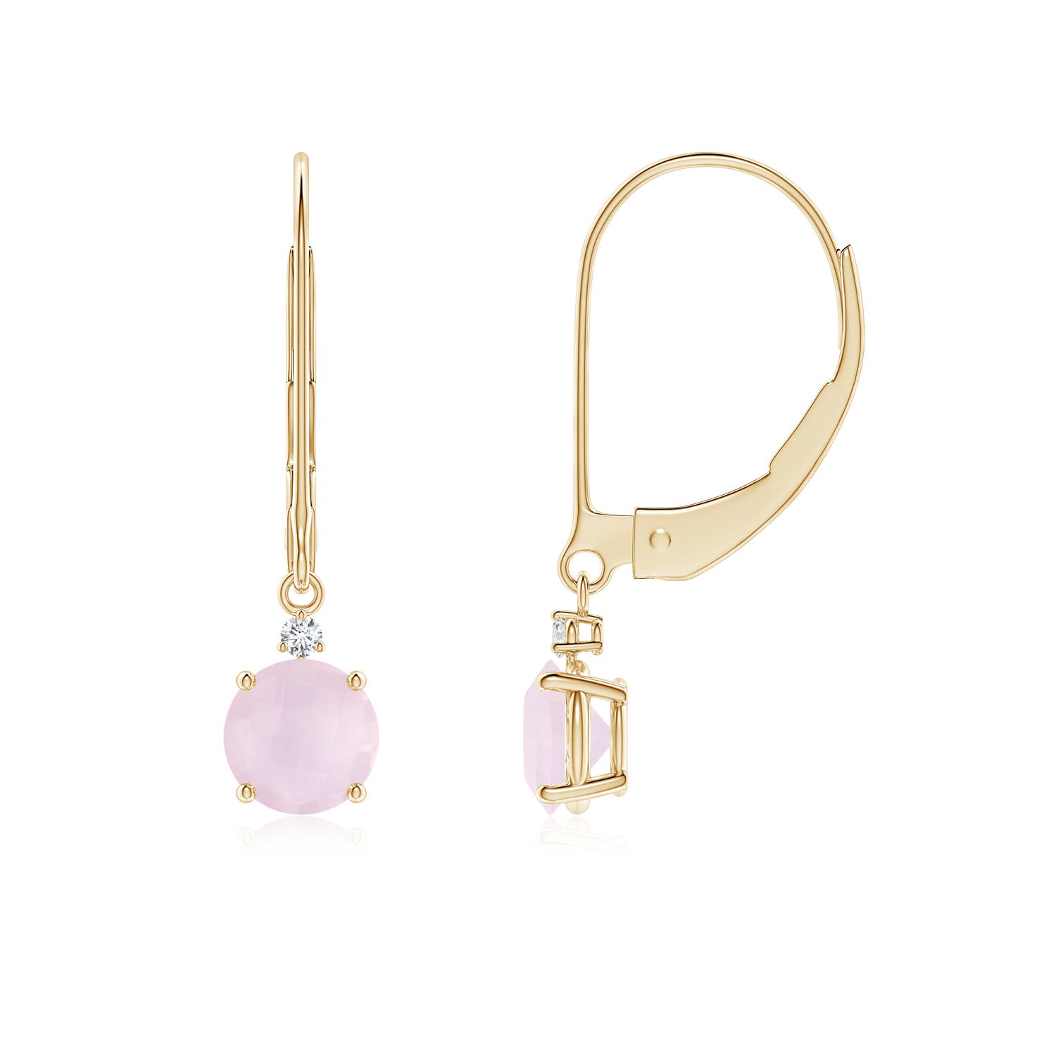 A - Rose Quartz / 1.03 CT / 14 KT Yellow Gold