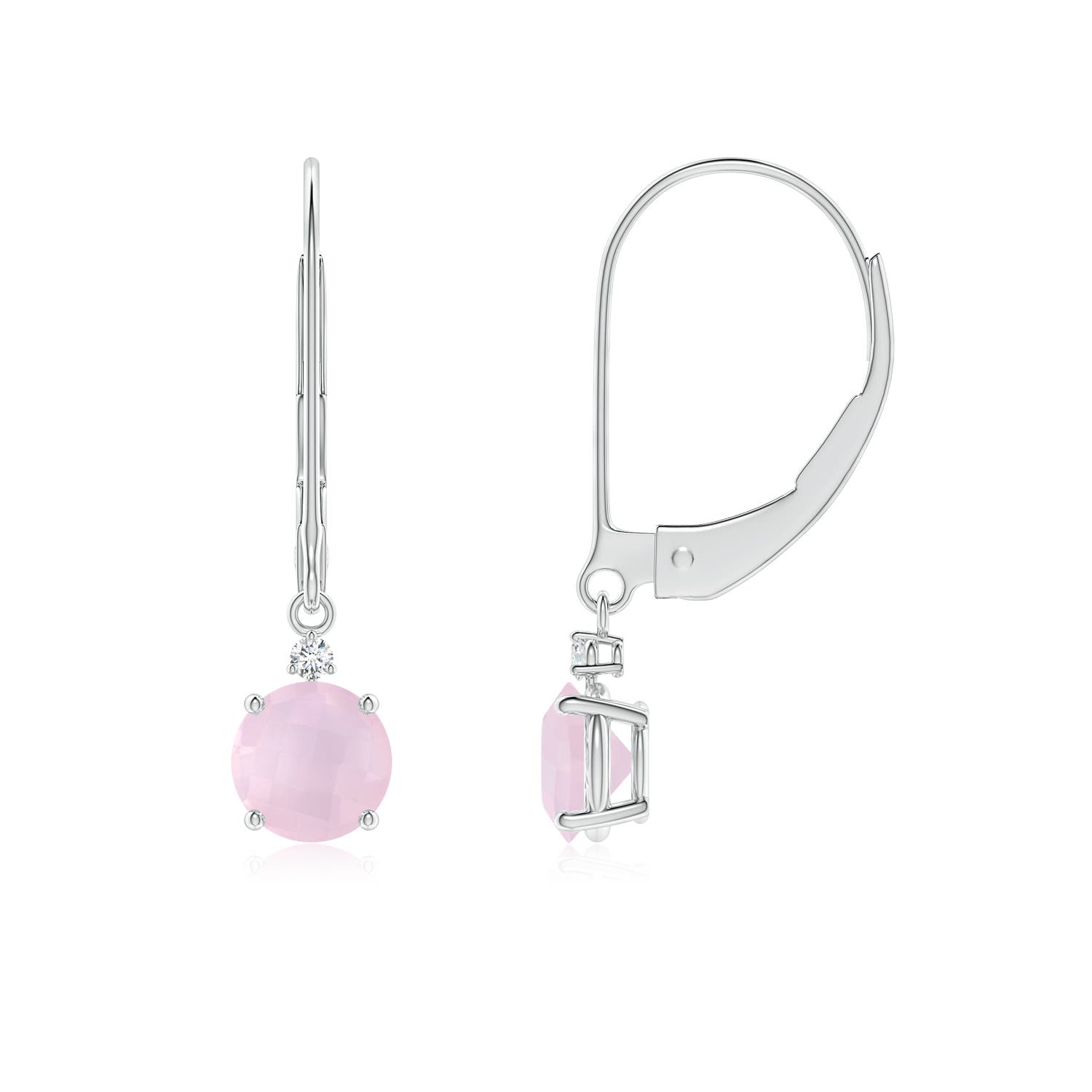 AA - Rose Quartz / 1.03 CT / 14 KT White Gold