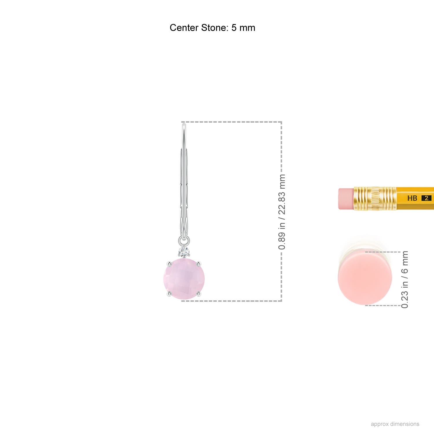 AA - Rose Quartz / 1.03 CT / 14 KT White Gold