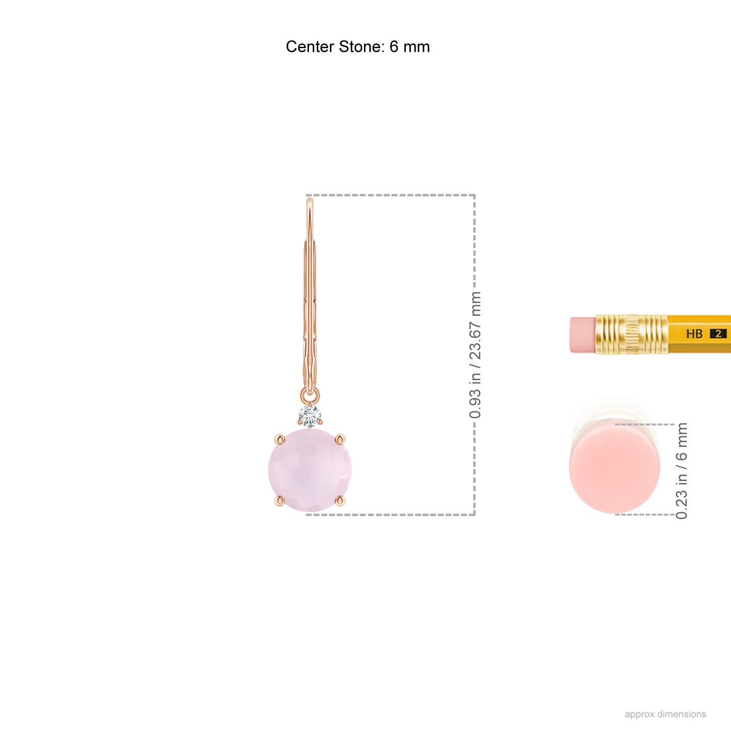 A - Rose Quartz / 1.74 CT / 14 KT Rose Gold