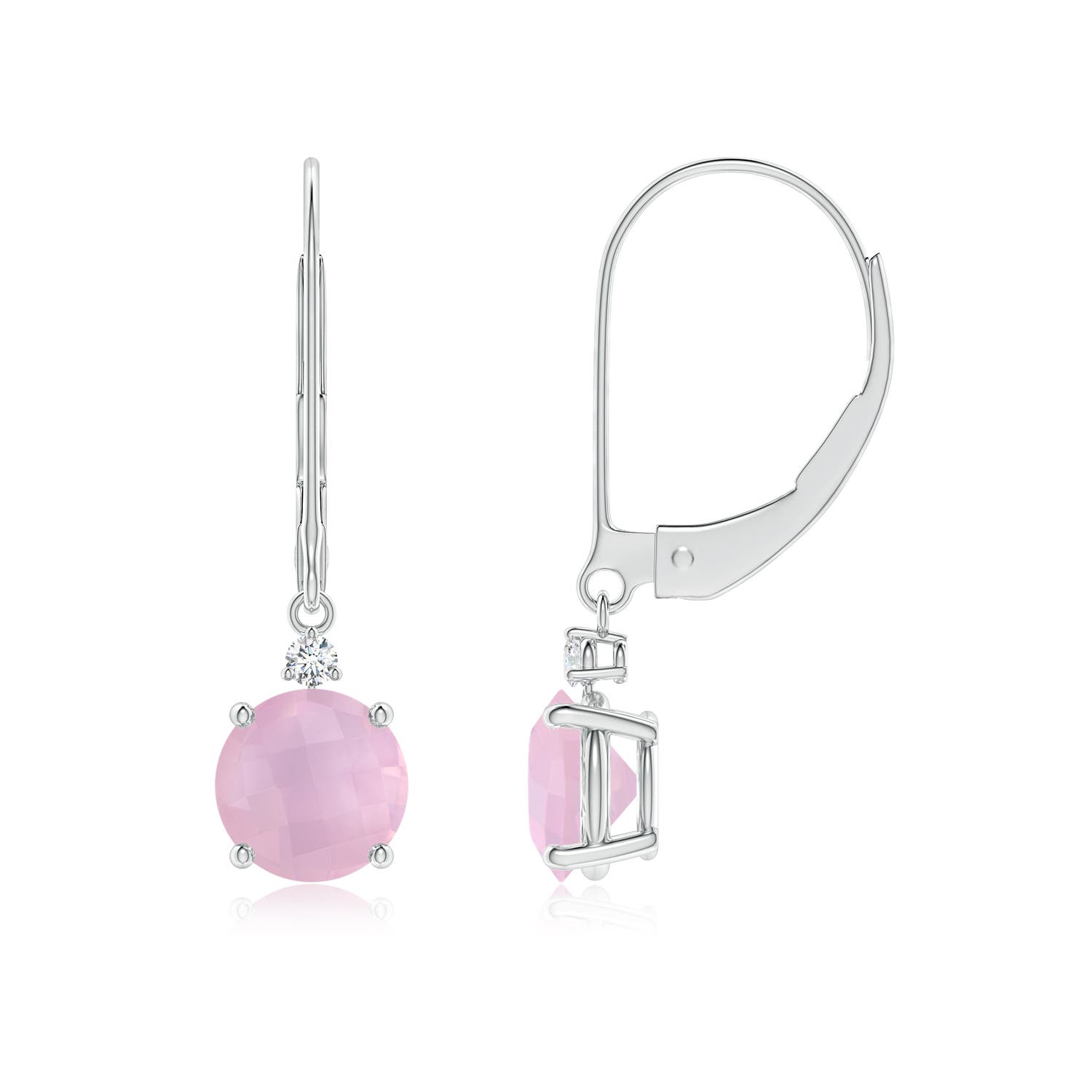 AAAA - Rose Quartz / 1.74 CT / 14 KT White Gold