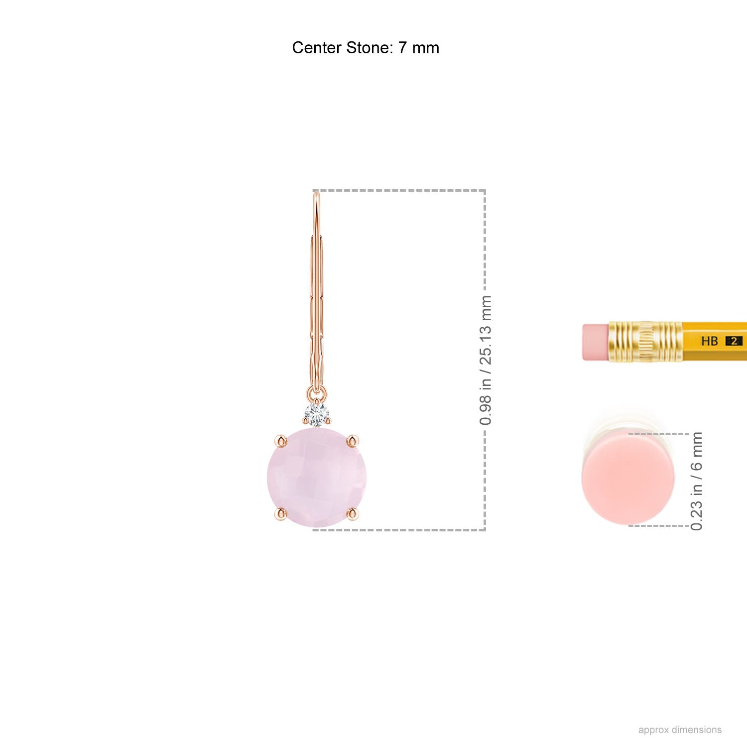 A - Rose Quartz / 2.74 CT / 14 KT Rose Gold