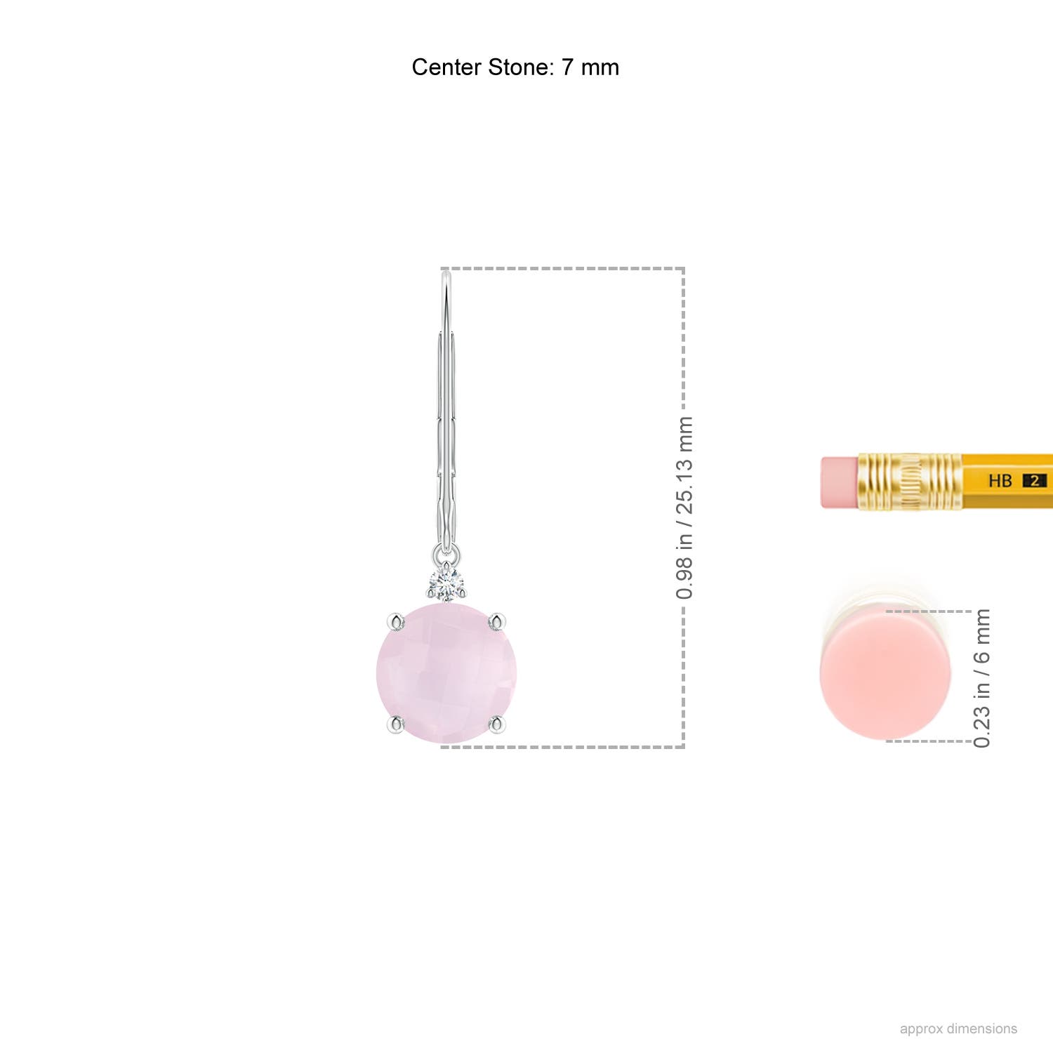 A - Rose Quartz / 2.74 CT / 14 KT White Gold