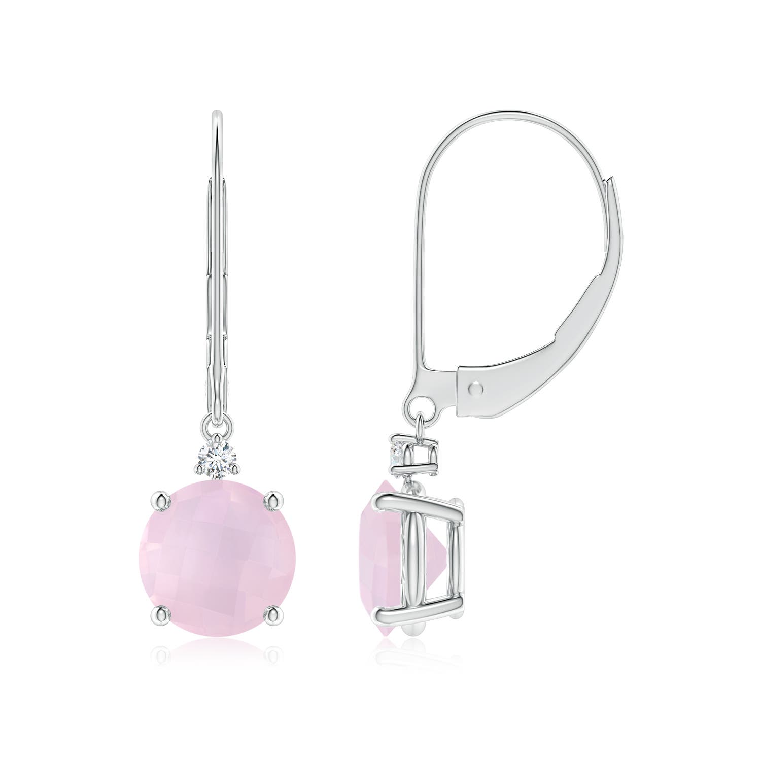 AA - Rose Quartz / 2.74 CT / 14 KT White Gold