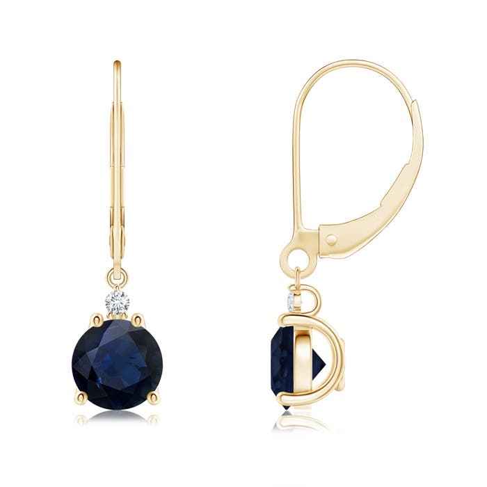 A - Blue Sapphire / 2.04 CT / 14 KT Yellow Gold