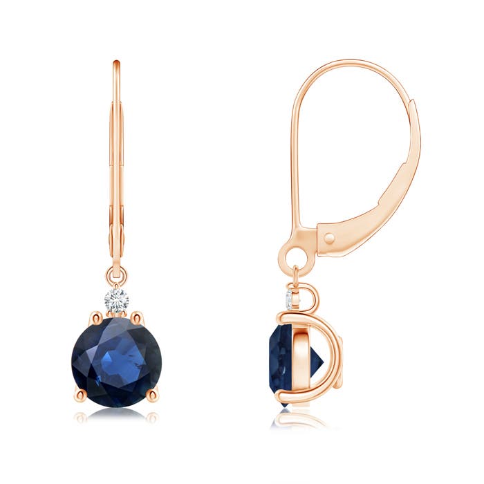 AA - Blue Sapphire / 2.04 CT / 14 KT Rose Gold