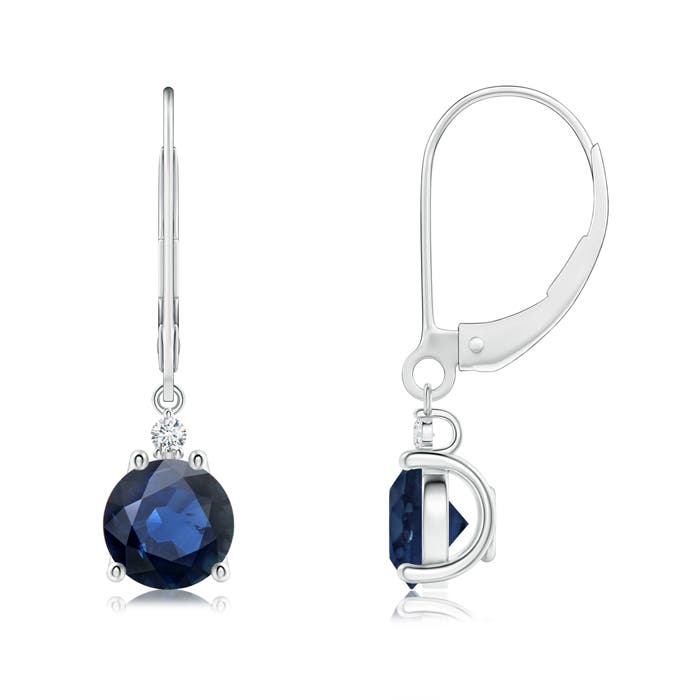 AA - Blue Sapphire / 2.04 CT / 14 KT White Gold