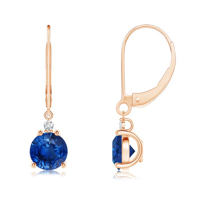 AAA - Blue Sapphire / 2.04 CT / 14 KT Rose Gold