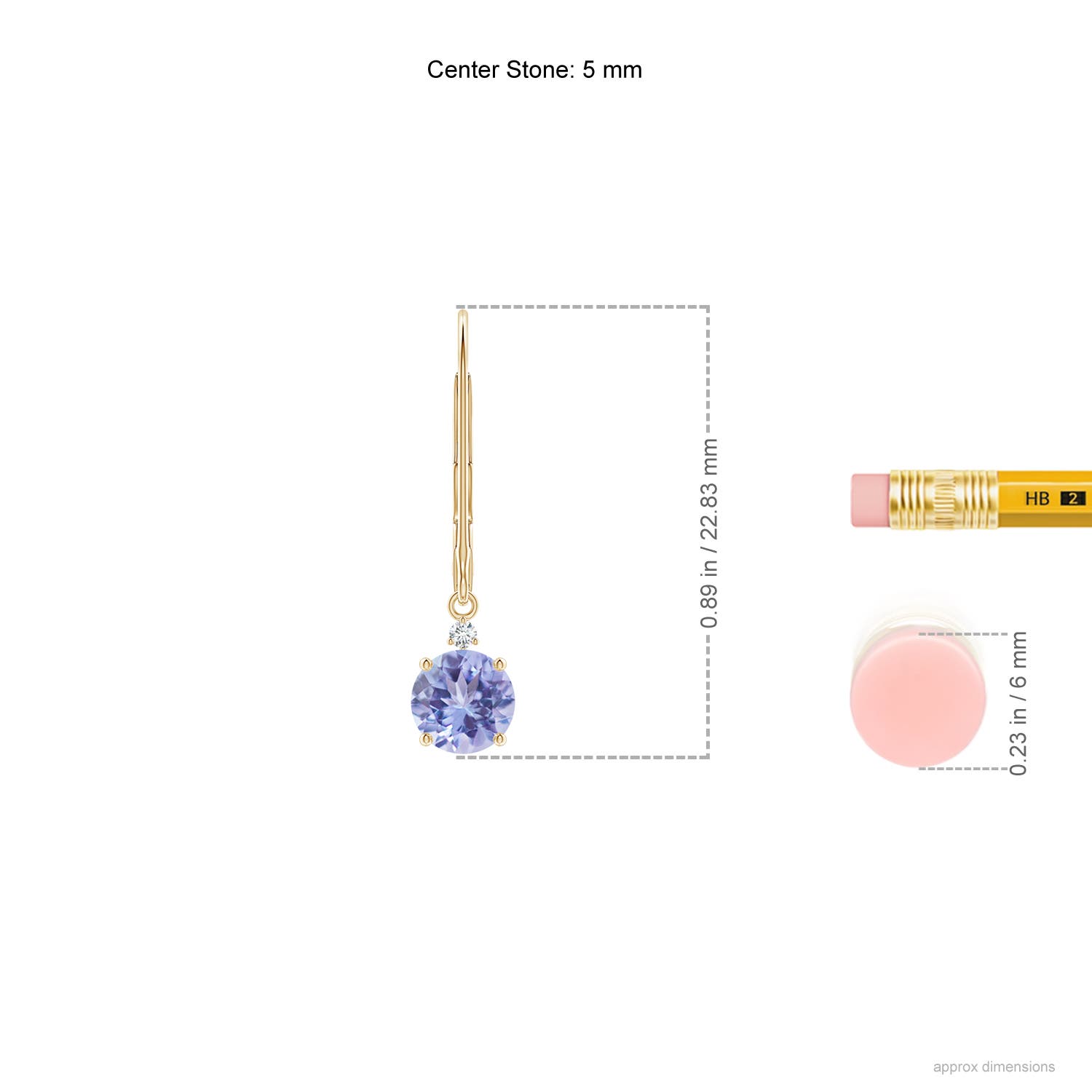 AA - Tanzanite / 1.03 CT / 14 KT Yellow Gold