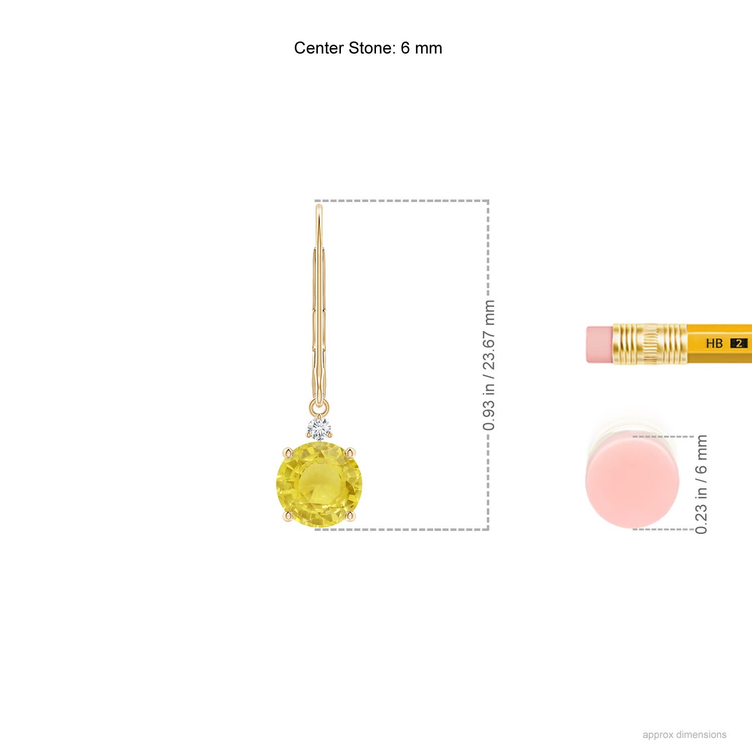 A - Yellow Sapphire / 2.04 CT / 14 KT Yellow Gold