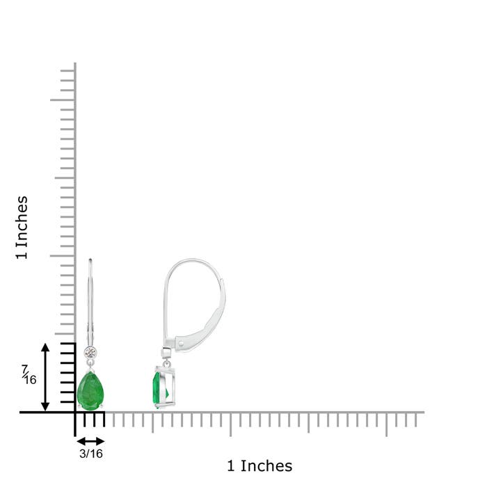 A - Emerald / 0.73 CT / 14 KT White Gold