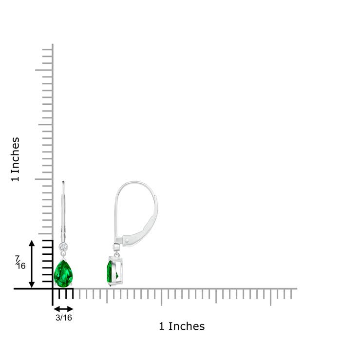 AAAA - Emerald / 0.73 CT / 14 KT White Gold