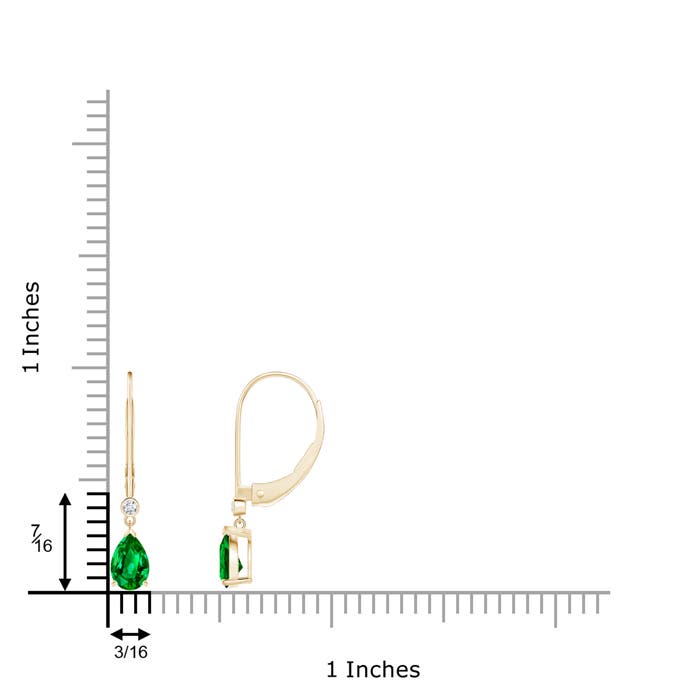 AAAA - Emerald / 0.73 CT / 14 KT Yellow Gold