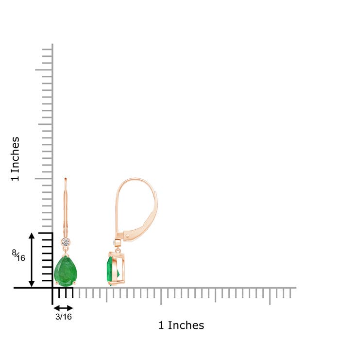 A - Emerald / 1.24 CT / 14 KT Rose Gold