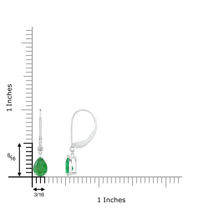 A - Emerald / 1.24 CT / 14 KT White Gold