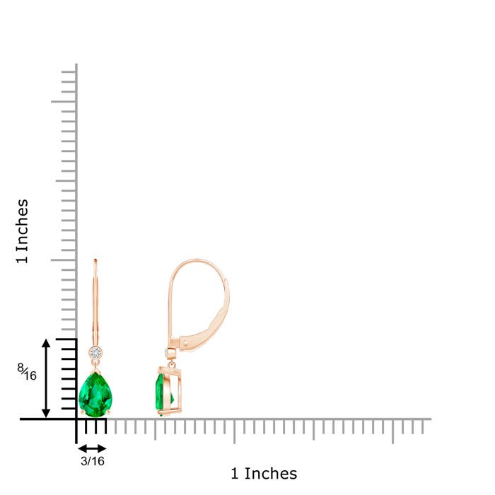 AAA - Emerald / 1.24 CT / 14 KT Rose Gold