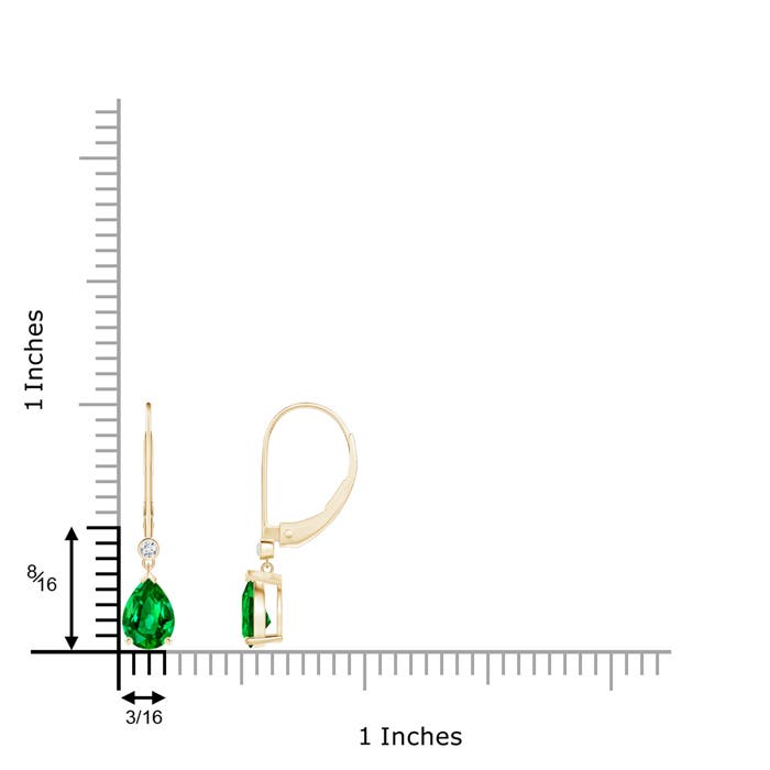 AAAA - Emerald / 1.24 CT / 14 KT Yellow Gold