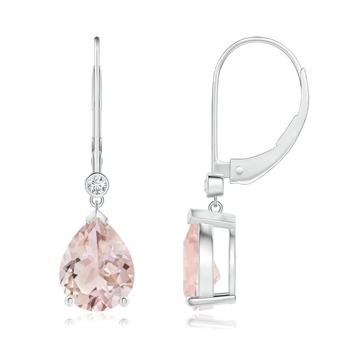 A - Morganite / 2.85 CT / 14 KT White Gold