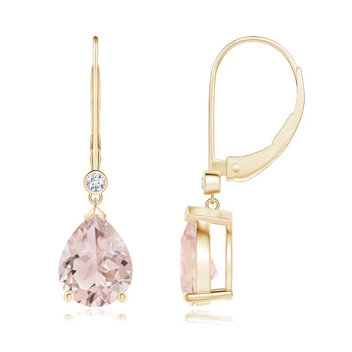 A - Morganite / 2.85 CT / 14 KT Yellow Gold