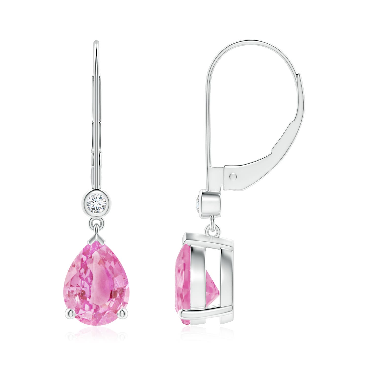 A - Pink Sapphire / 2.54 CT / 14 KT White Gold