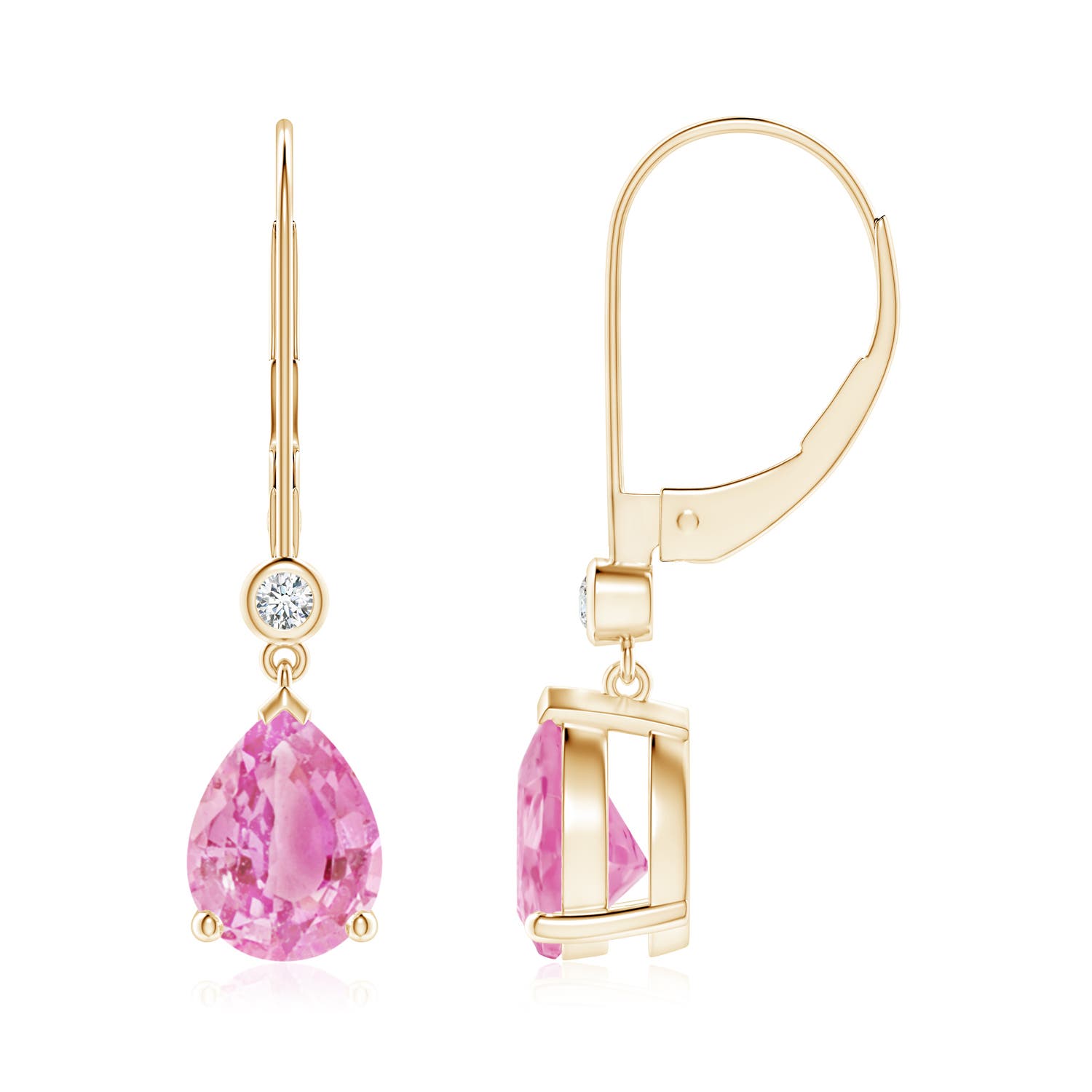 A - Pink Sapphire / 2.54 CT / 14 KT Yellow Gold