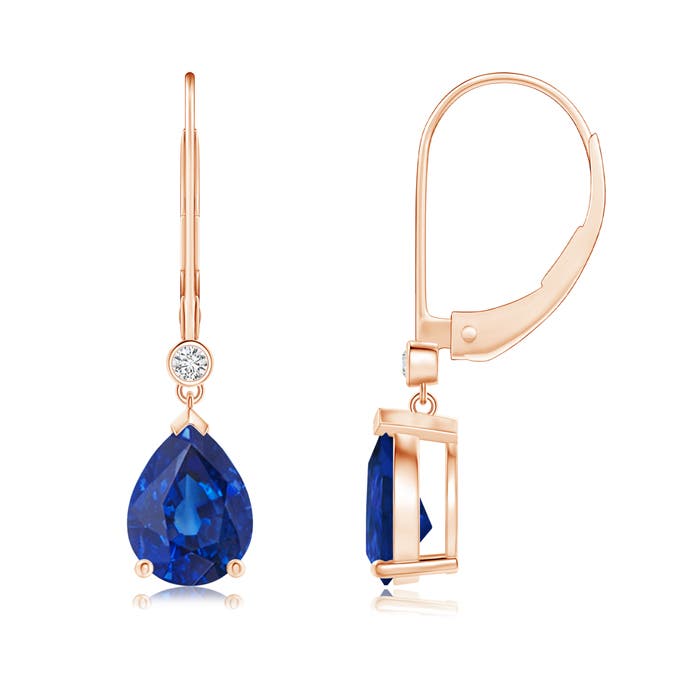 AAA - Blue Sapphire / 2.34 CT / 14 KT Rose Gold