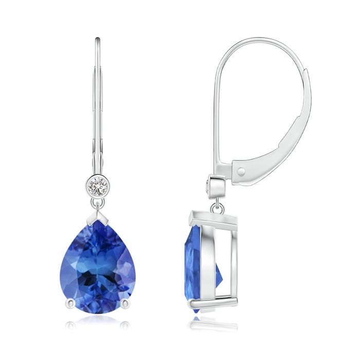 AA - Tanzanite / 3.35 CT / 14 KT White Gold