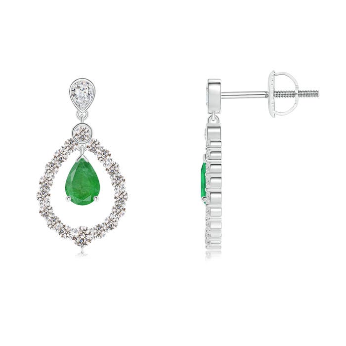 A - Emerald / 1.98 CT / 14 KT White Gold