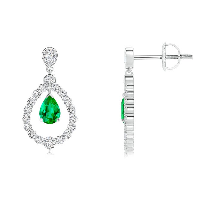 AAA - Emerald / 1.98 CT / 14 KT White Gold