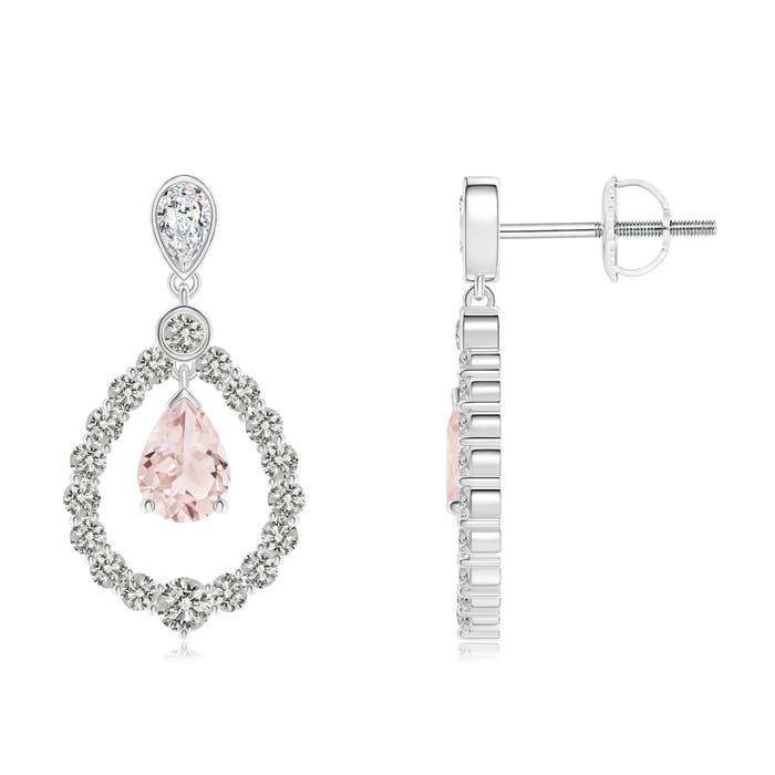 A - Morganite / 2.84 CT / 14 KT White Gold