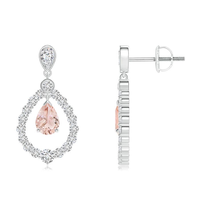 AAA - Morganite / 2.84 CT / 14 KT White Gold