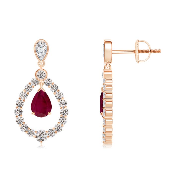 A - Ruby / 3.24 CT / 14 KT Rose Gold