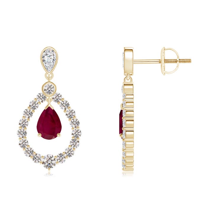 A - Ruby / 3.24 CT / 14 KT Yellow Gold