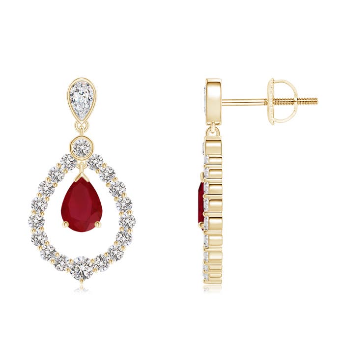 AA - Ruby / 3.24 CT / 14 KT Yellow Gold