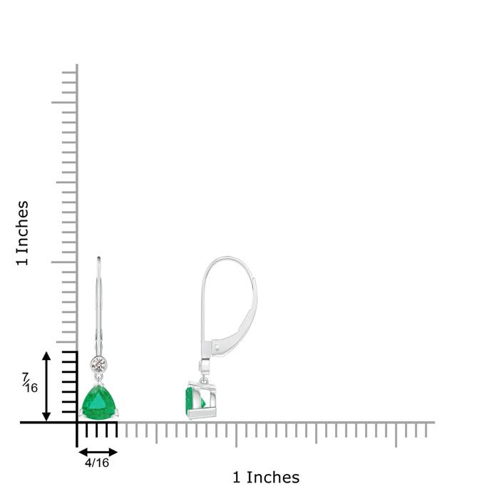 A - Emerald / 0.93 CT / 14 KT White Gold