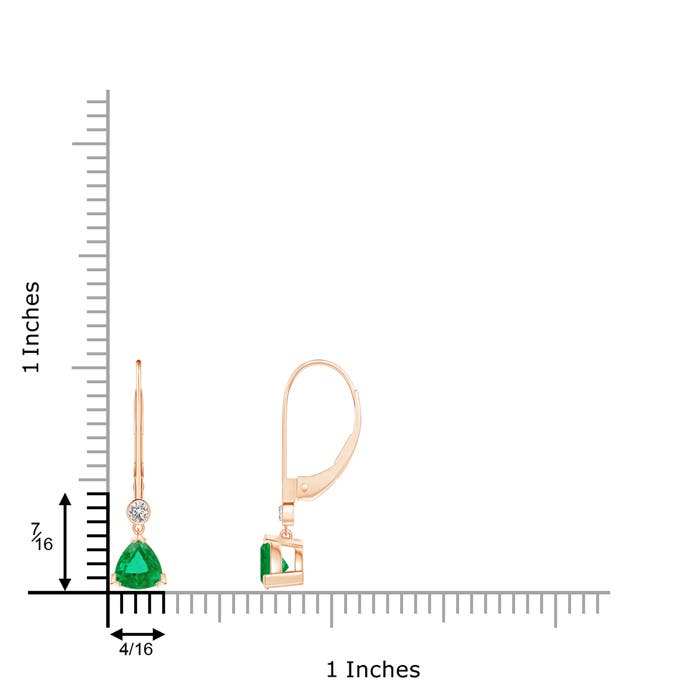 AA - Emerald / 0.93 CT / 14 KT Rose Gold