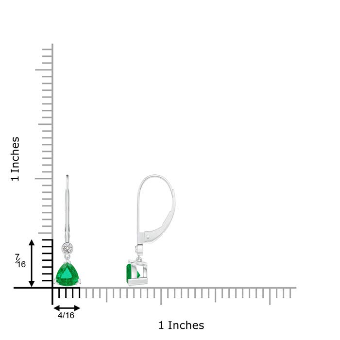 AA - Emerald / 0.93 CT / 14 KT White Gold