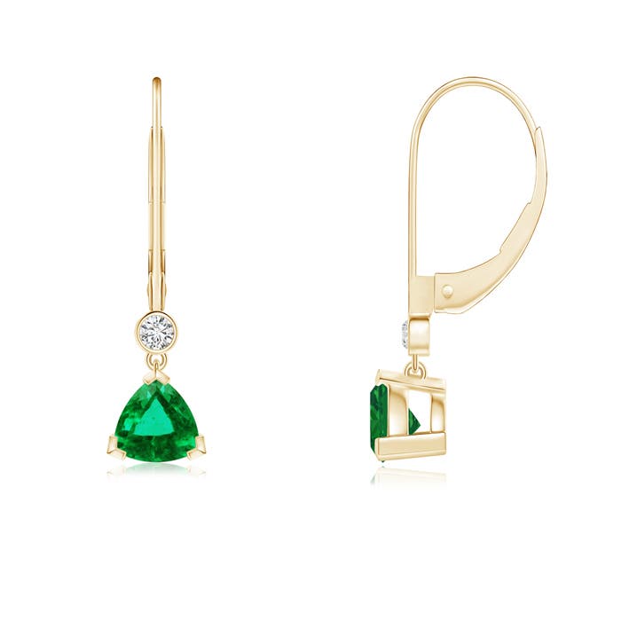 AAA - Emerald / 0.93 CT / 14 KT Yellow Gold