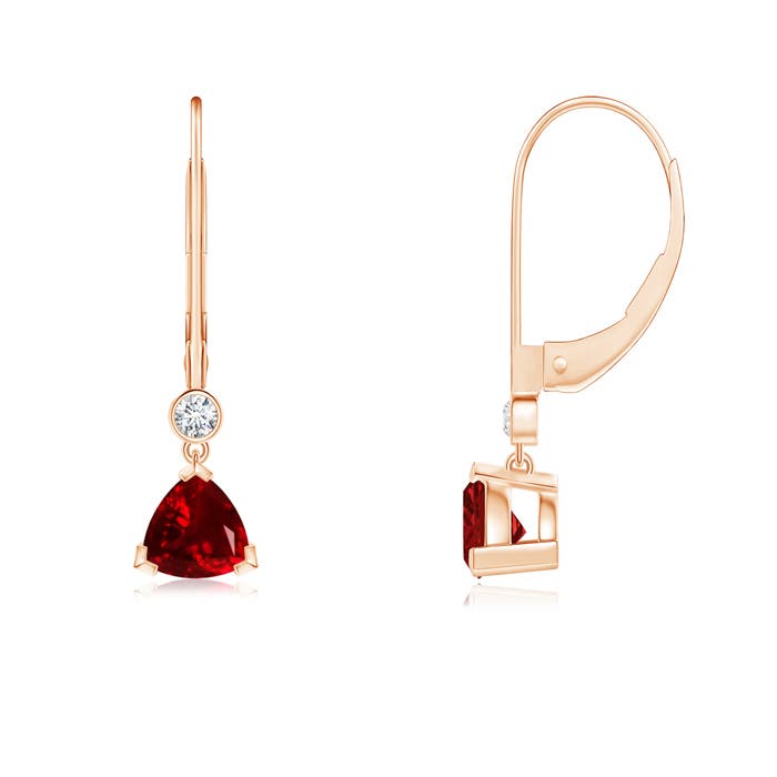 AAAA - Ruby / 1.17 CT / 14 KT Rose Gold