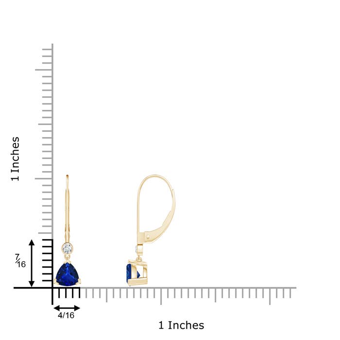 AAAA - Blue Sapphire / 1.07 CT / 14 KT Yellow Gold