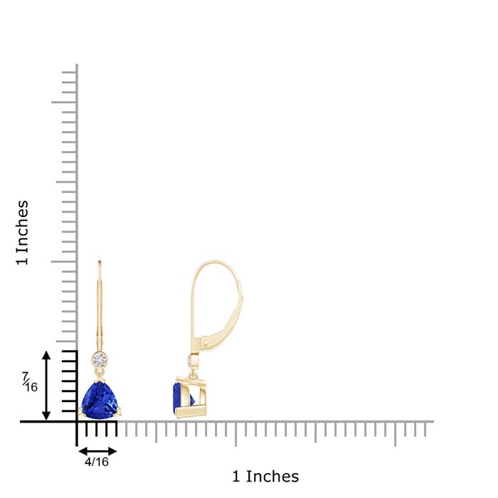 AAA - Tanzanite / 1.59 CT / 14 KT Yellow Gold